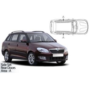 Solgardiner UV - Car Shades - Skoda Fabia Estate rg. 2007-2014 (Kun til sideruder)