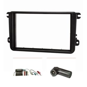 Radioramme 2DIN - Seat / Skoda / VW rg. 2003-> - Sort