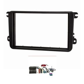 Radioramme 2DIN - Seat / Skoda / VW rg. 2003-> - Sort