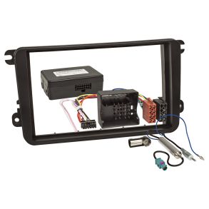 Radioramme 2DIN - Seat Leon / Skoda Fabia / VW Golf rg. 2005-> - Sort