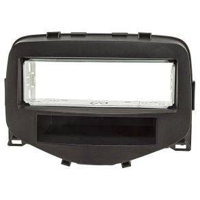 Radioramme 1DIN - Citroen C1 / Peugeot 108 / Toyota Aygo rg. 2014-> - Sort Antracit