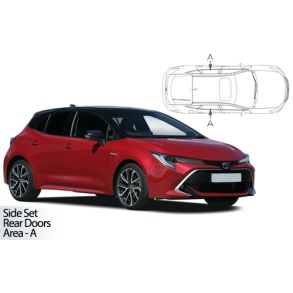 Solgardiner UV - Car Shades - Toyota Corolla 5-Drs rg. 2018-> (Kun til sideruder)