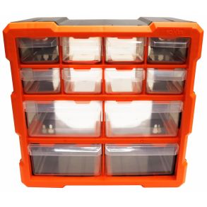 Sortimentskasse Med 12 skuffer - Ml 26 x 27 x 16 cm.