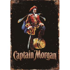 Retro Metalskilt - Captain Morgan - Strrelse 20x30 cm