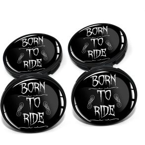 Centerkapsler til Aluflge - Plast M/ Motiv - Dia. 55,5/60 mm - 4 stk.