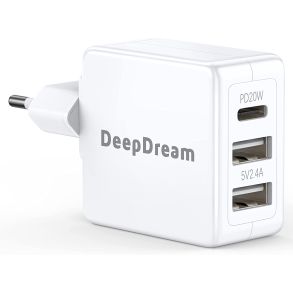 USB Oplader 3 x USB Stik (5V/2.4A) - Universal 220V