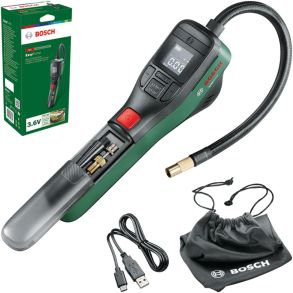  Luftkompressor Genopladelig - Bosch Easy Pump - Digital display og arbejdslys
