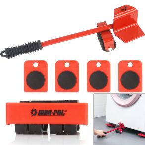 Mbeltransportst 150 kg - Med skridsikker belgning - 4 ruller med hjul og 1 lftehndtag