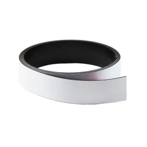 Magnetbnd hvid - 0,6 mm - Slges i lbende meter