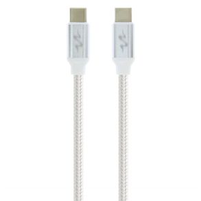 Ladekabel 1 Meter - USB-C til USB-C - Stofbekldt ledning