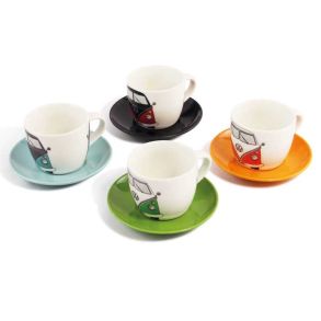 Espressokopper Med Underkopper - VW T1 Bus - 4 st