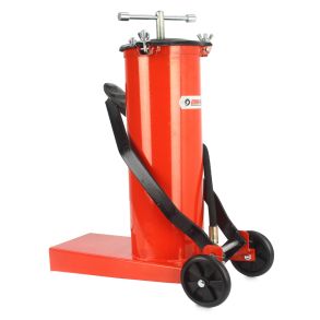 Fedtsprjte pneumatisk - 6 liters tank med fodbetjening - med 4 meter slange 