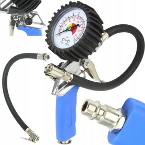 Dktrykspistol M. digital manometer Til trykluft - 1/4'' tilslutning - 0-12 bar / 0-170 PSI