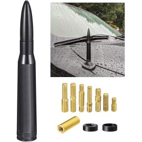 Antennepisk patron Universal - Sort L. 14 cm - Gevind M5 & M6 mm 