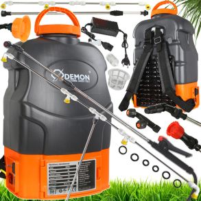 Rygsprjte med batteri - Telskopisk & holdbar - Sprjte med to filtre (20 liters beholder)