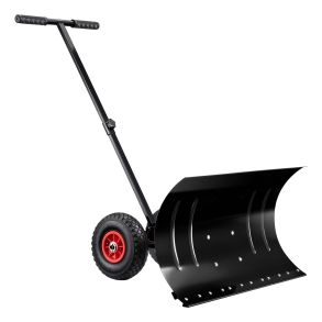 Sneskovl med hjul - Justerbar vinkel & robust - 74x43