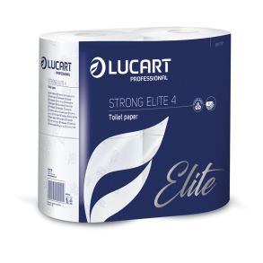 Toiletpapir 4-lags - Lucart Strong Elite 4 - med 4 ruller