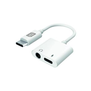 2-i-1 USB-C Adapter - 3,5mm AUX & USB-C