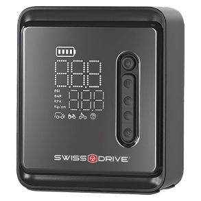 Luftkompressor med digitalt manometer - 10,3 bar / 150 PSI / 2600mAh inkl. 3 lithiumbatterier