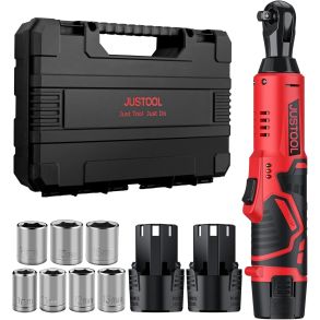 Skraldengle Kit Batteridrevet 12V - 3/8'' / 0-300 omdr./min  - Inkl. 2x Lithiumbatterier & tilbehr