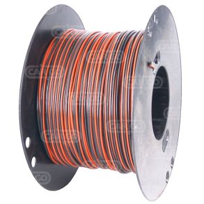 Hjttalerkabel 2x0,4 - Rd & Sort - Slges i lbende meter