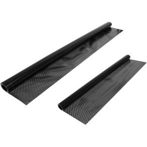 Solfilm Selvhftende - Aftagelig Sort - Str. 50x150 / 75x150 cm 