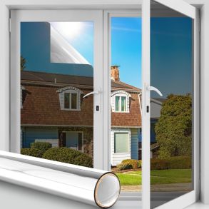 Vinduesfolie Statisk Universal - Str. 90 cm x 4 meter - Slv