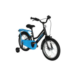 Brnecykel - 16 tommer Sort & Bl - Alder 4+ r