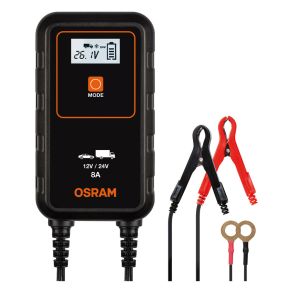 Batterilader 70-150 Ah - OSRAM BatteryCharger 908 - Ideel til 12V og 24V batterier