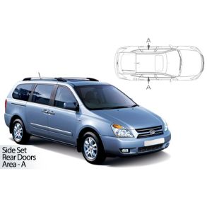 Solgardiner UV - Car Shades - Kia Carnival / Sedona 5-Drs rg. 2006-2014 (Kun til sideruder)