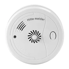 Varmealarm - Dia. 107 mm - Inkl. 9V batteri