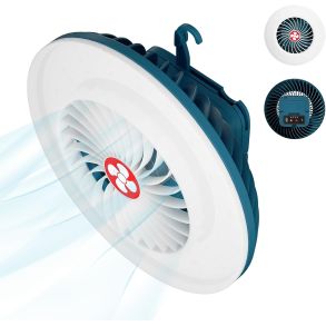 Led Lampe Med Ventilator - Magnestisk & 54x LED - 3 i 1 med USB
