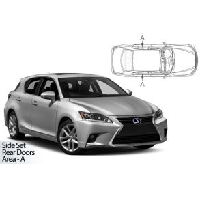 Solgardiner UV - Car Shades - Lexus CT200H 5-Drs rg. 2011-> (Kun til sideruder)