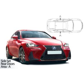 Solgardiner UV - Car Shades - Lexus IS 4-Drs rg. 2012-2020 (Kun til sideruder)
