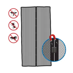 Myggenet til d�r med magnetlukning - Selvkl�bende velcrotape - 210x100 cm