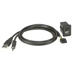 USB & AUX Adapter - Til 3,5 mm USB-stik - Opel Antara / Corsa D / Adam rg. 2006->