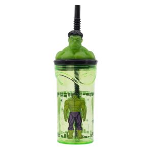 Drikkedunk med sugerr - Disney Hulk - 360 ml