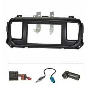 Radioramme 2DIN - Citroen / Opel / Peugeot rg. 2016-> - Sort