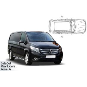 Solgardiner UV - Car Shades - Mercedes Vito LWB 5-Drs rg. 2014-> (Kun til sideruder)