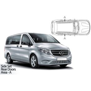 Solgardiner UV - Car Shades - Mercedes Vito XLWB 5-Drs rg. 2014-> (Kun til sideruder)