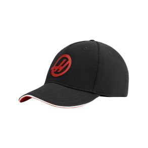 Haas F1 Cap Original - Sort Med logo - One Size 