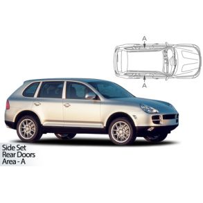 Solgardiner UV - Car Shades - Porsche Cayenne 5-Drs rg. 2002-2010 (Kun til sideruder)