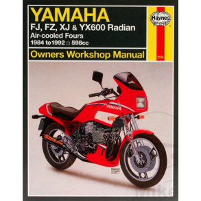 Reparationsbog Haynes - Yamaha FJ, FZ, XJ, & YX600 Radian rg. 1984-1992