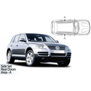 Solgardiner UV - Car Shades - VW Touareg 5-Drs rg. 2003-2010 (Kun til sideruder)