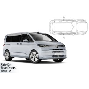 Solgardiner UV - Car Shades - VW T7 Multivan LWB (Life modeller) rg. 2022-> (Kun til sideruder)
