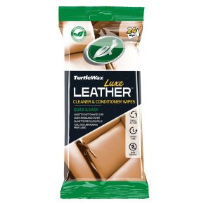 Luksus wipes lder rens - Turtle Wax Leather Cleaning Wipes - 24 stk