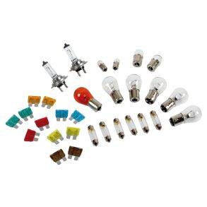 H7 Halogen 24V prekit - Kitst Prer & Sikringer - 30 dele