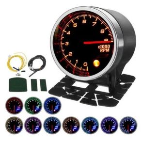 Omdrejningst�ller LED Display �52 mm - 10 Farver - 0-9000 RPM