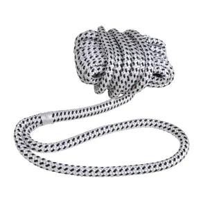 Fortjningsline 14 mm - Hvid & sort - Lngde 8 meter