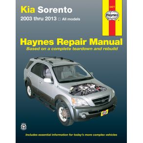 Reparationsbog Haynes - Kia Sorento all models (2003-2013)
